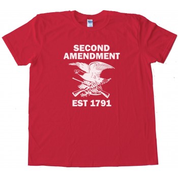 1791 Second Amendment Eagle With Guns - Tee Shirt