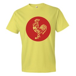 Sriracha Rooster Emblem Logo - Tee Shirt