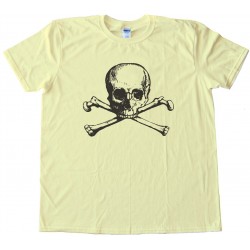 Vintage Skull And Crossbones - Tee Shirt