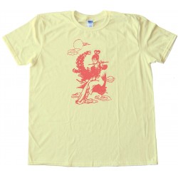 Egg Roll Chinese Flute Girl Retro - Tee Shirt