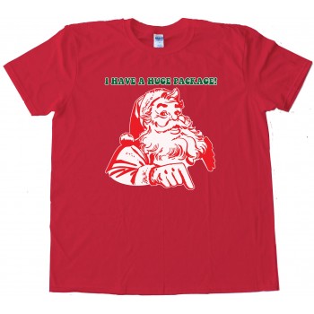 I Have A Huge Package Santa Claus - Tee Shirt