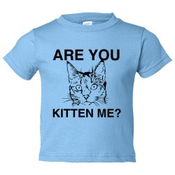 Toddler Sized Are You Kitten Me? Cat Person - Tee Shirt Rabbit Skins