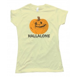 Womens Hallalone Forever Alone Halloween - Tee Shirt