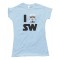 Womens I Love Star Wars Tee Shirt