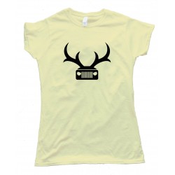 Womens Jeep Deer Antlers Amc - Tee Shirt