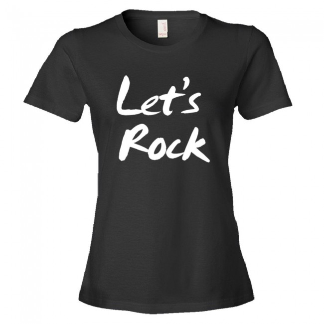 Womens Let'S Rock Party - Tee Shirt