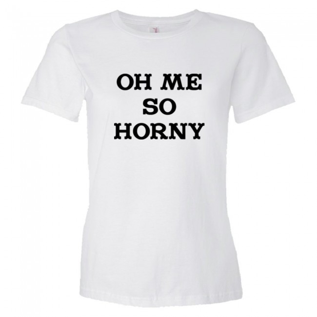 Womens Oh Me So Horny Tee Shirt 