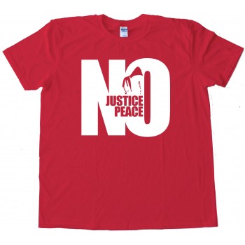 Large No Justice No Peace Hoodie - Tee Shirt