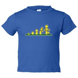 Toddler Sized Lego Evolution Lego Man - Tee Shirt Rabbit Skins