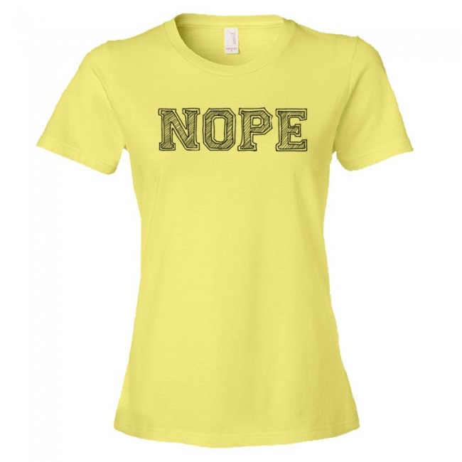 shirt that says nope