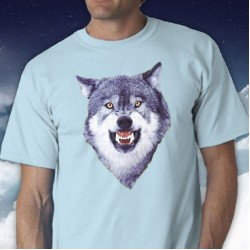 Courage Wolf Tee Shirt