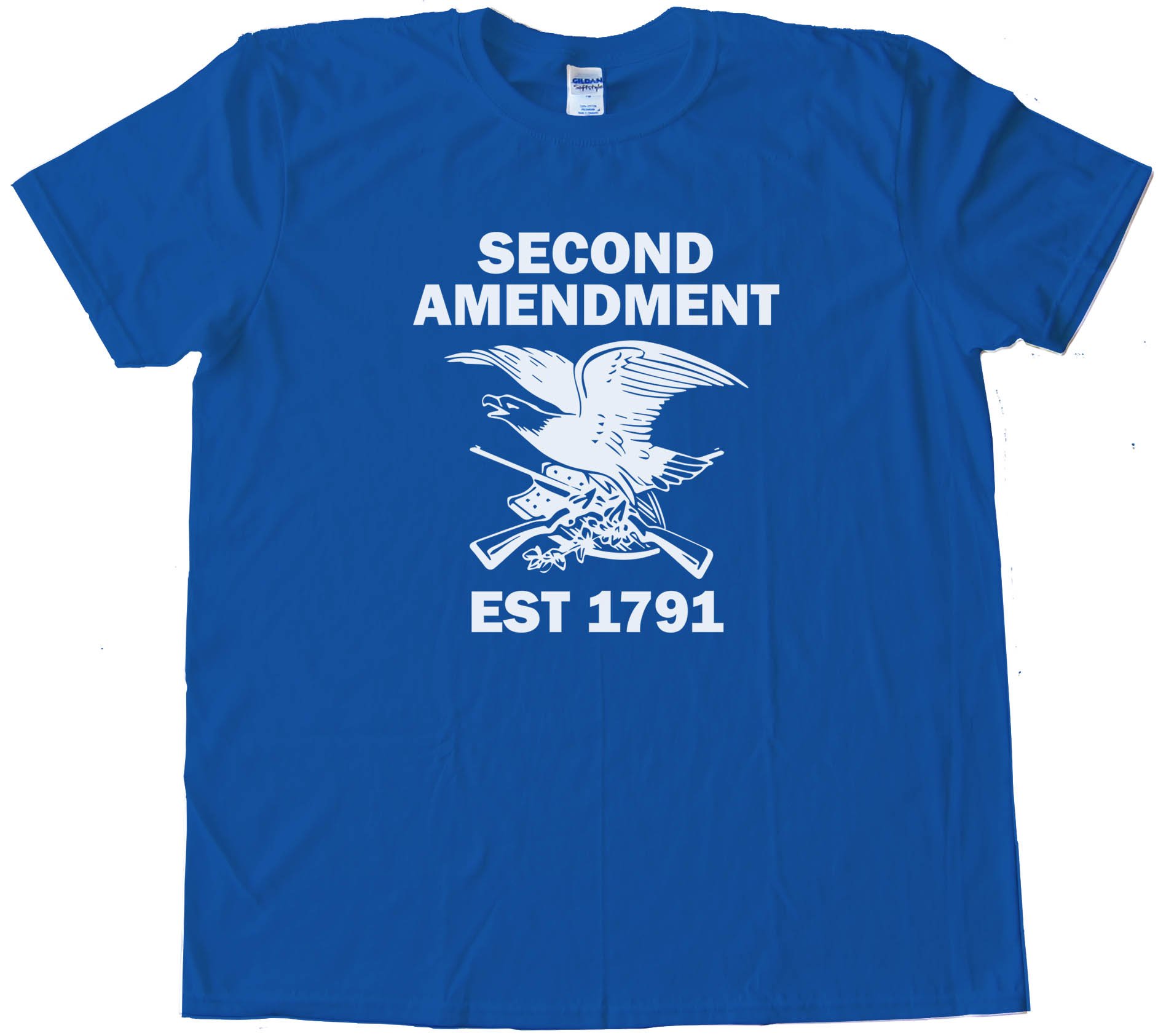 1791 Second Amendment Eagle With Guns - Tee Shirt