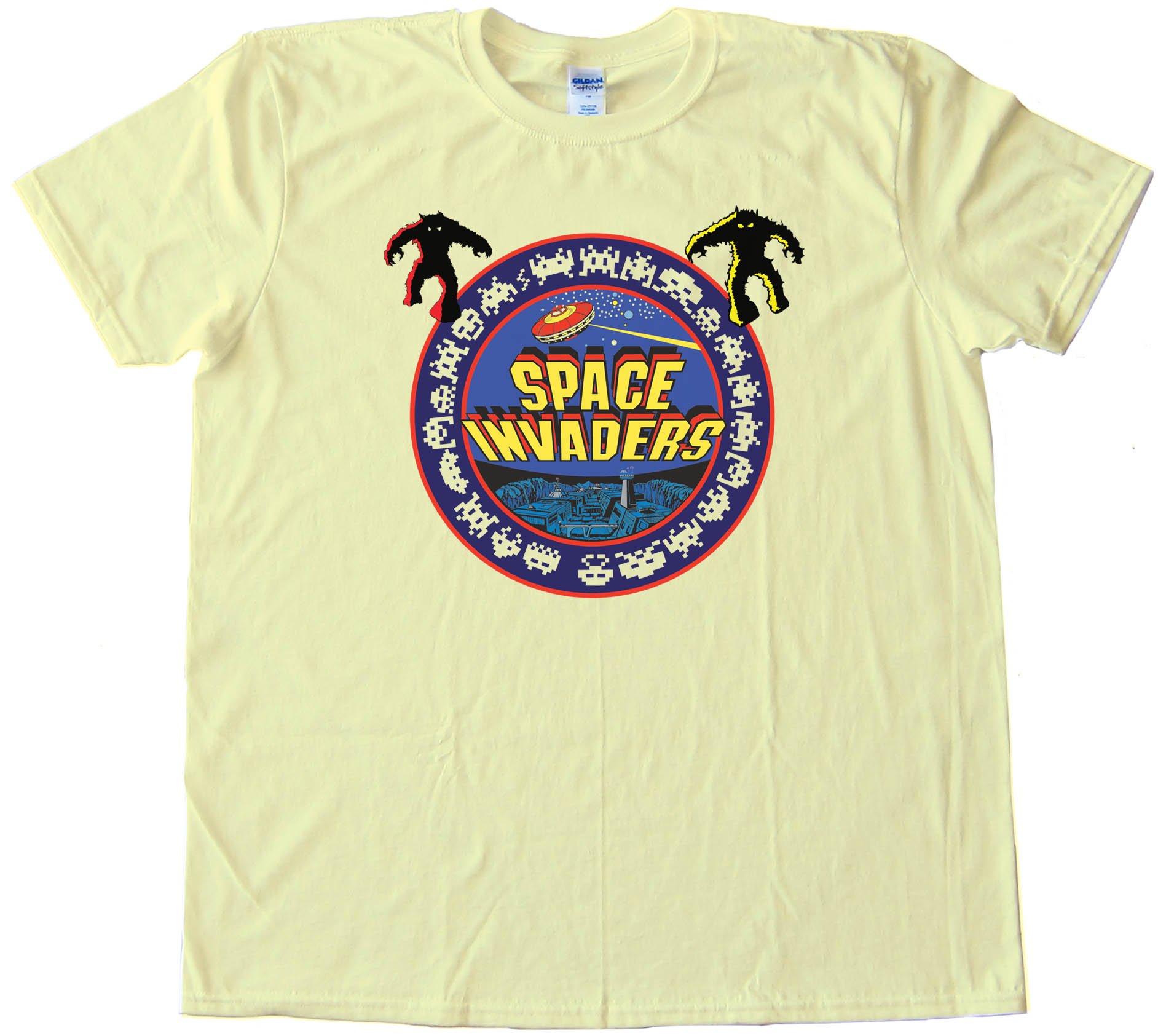 1978 Space Invaders Bally Midway Classic Video Gamer - Tee Shirt