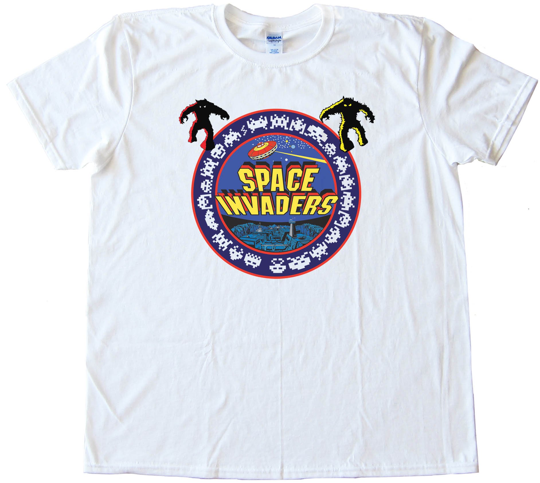 1978 Space Invaders Bally Midway Classic Video Gamer - Tee Shirt