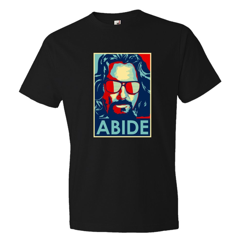 Abide The Dude From The Big Lebowski Obama Style Poster - Tee Shirt