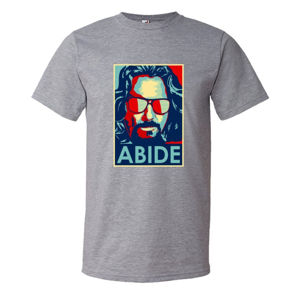 Abide The Dude From The Big Lebowski Obama Style Poster - Tee Shirt