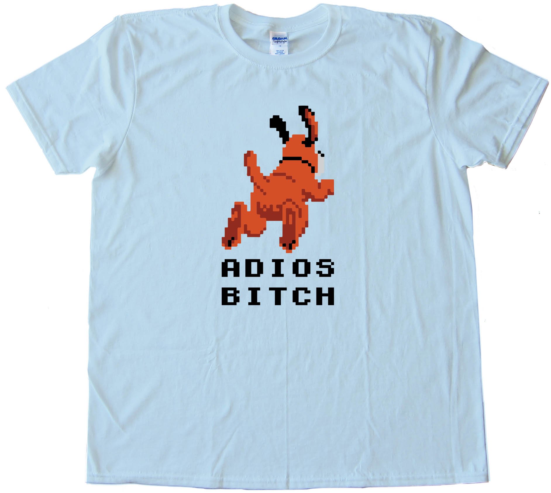 Adios Bitch Nintendo Duck Hunt Dog - Tee Shirt