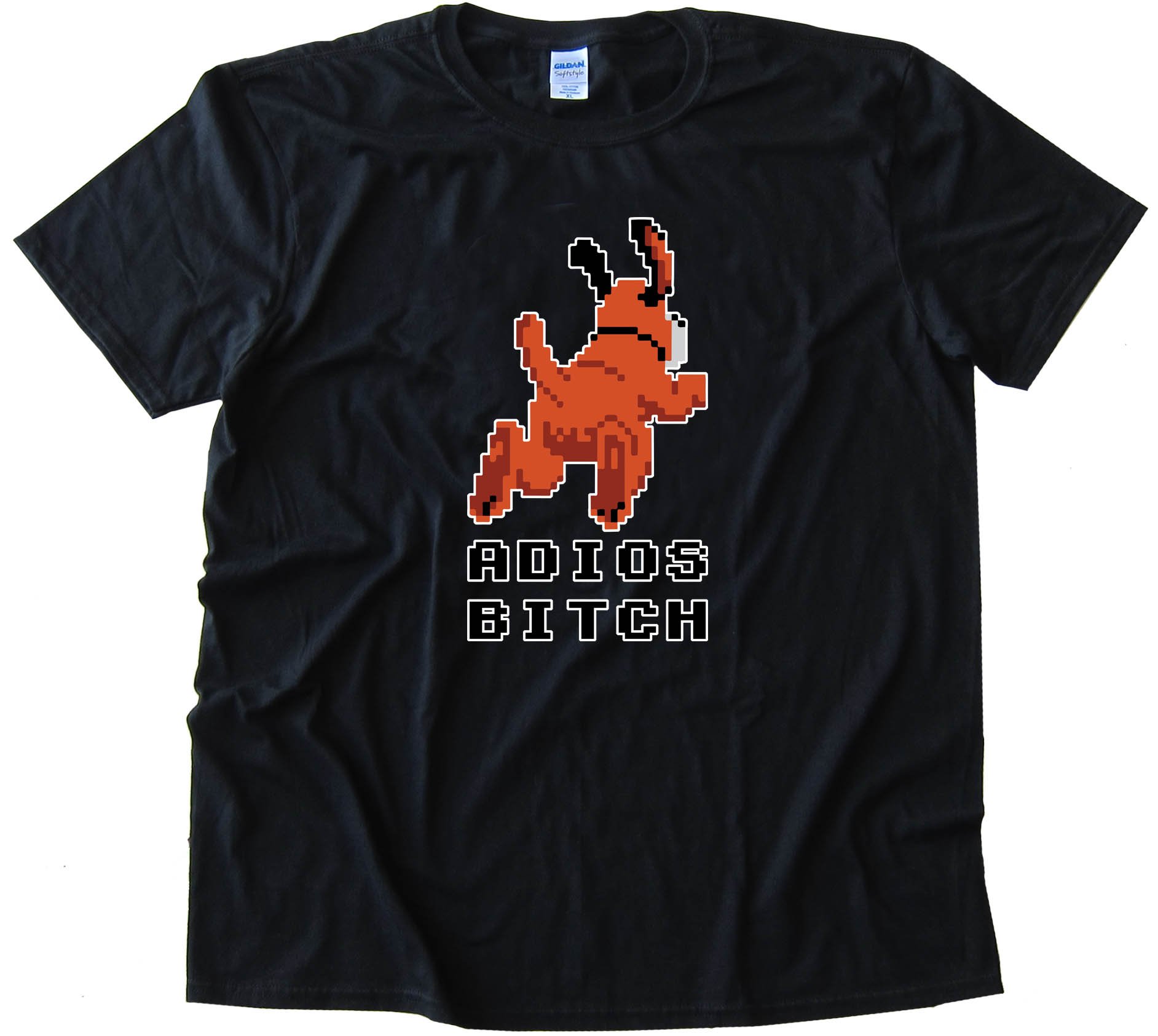 Adios Bitch Nintendo Duck Hunt Dog - Tee Shirt