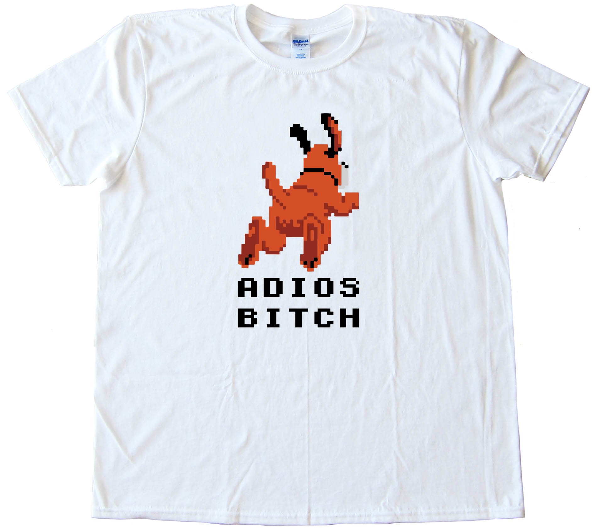 Adios Bitch Nintendo Duck Hunt Dog - Tee Shirt