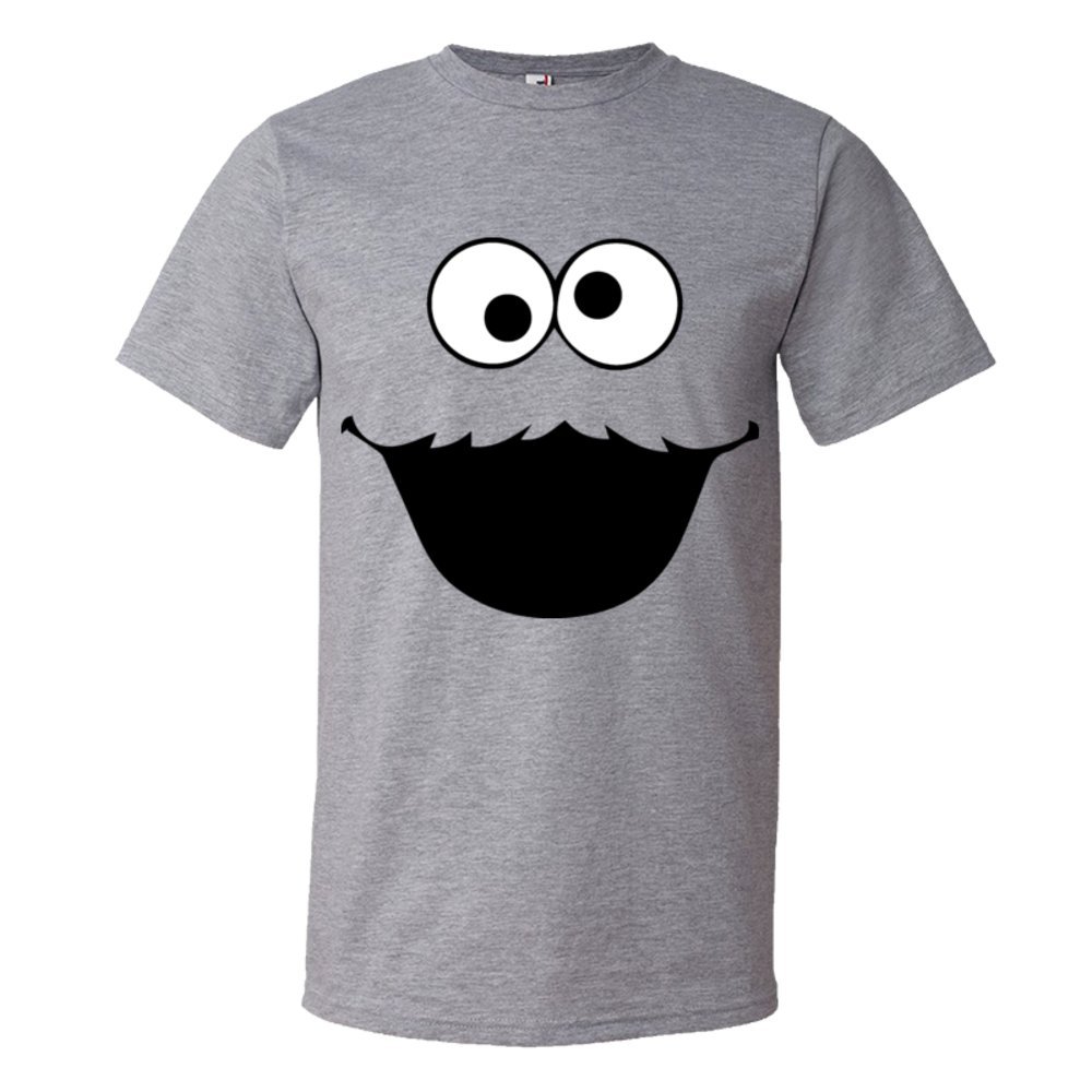 Big Cookie Monster Face - Tee Shirt