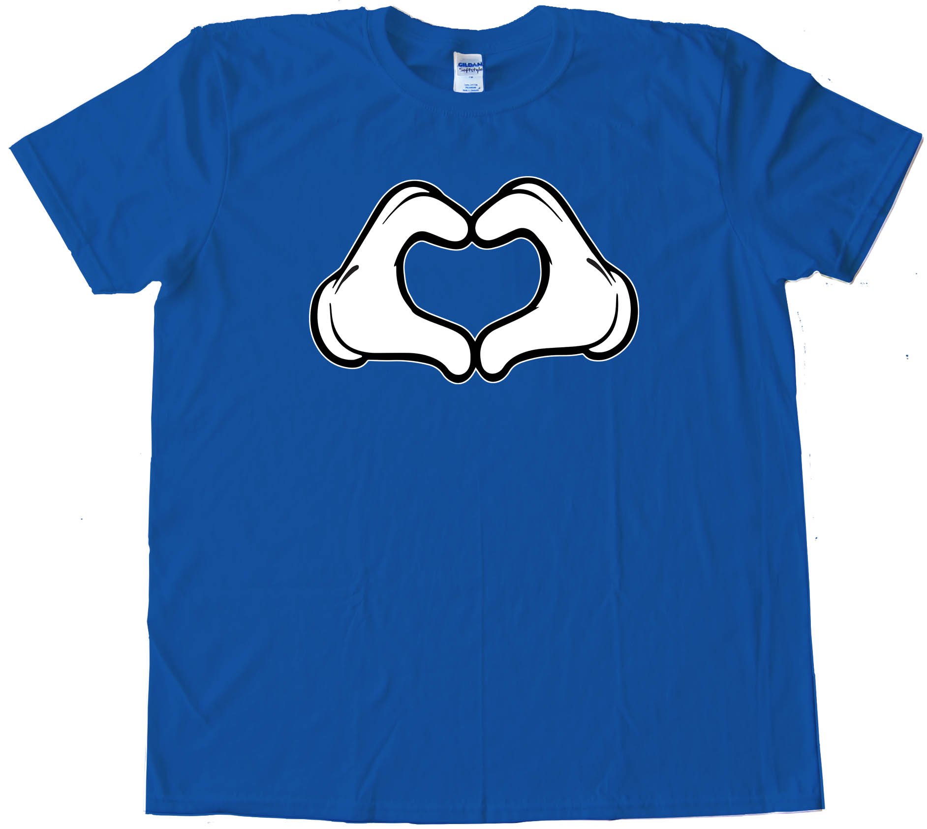 Cartoon Heart Hands Love - Tee Shirt