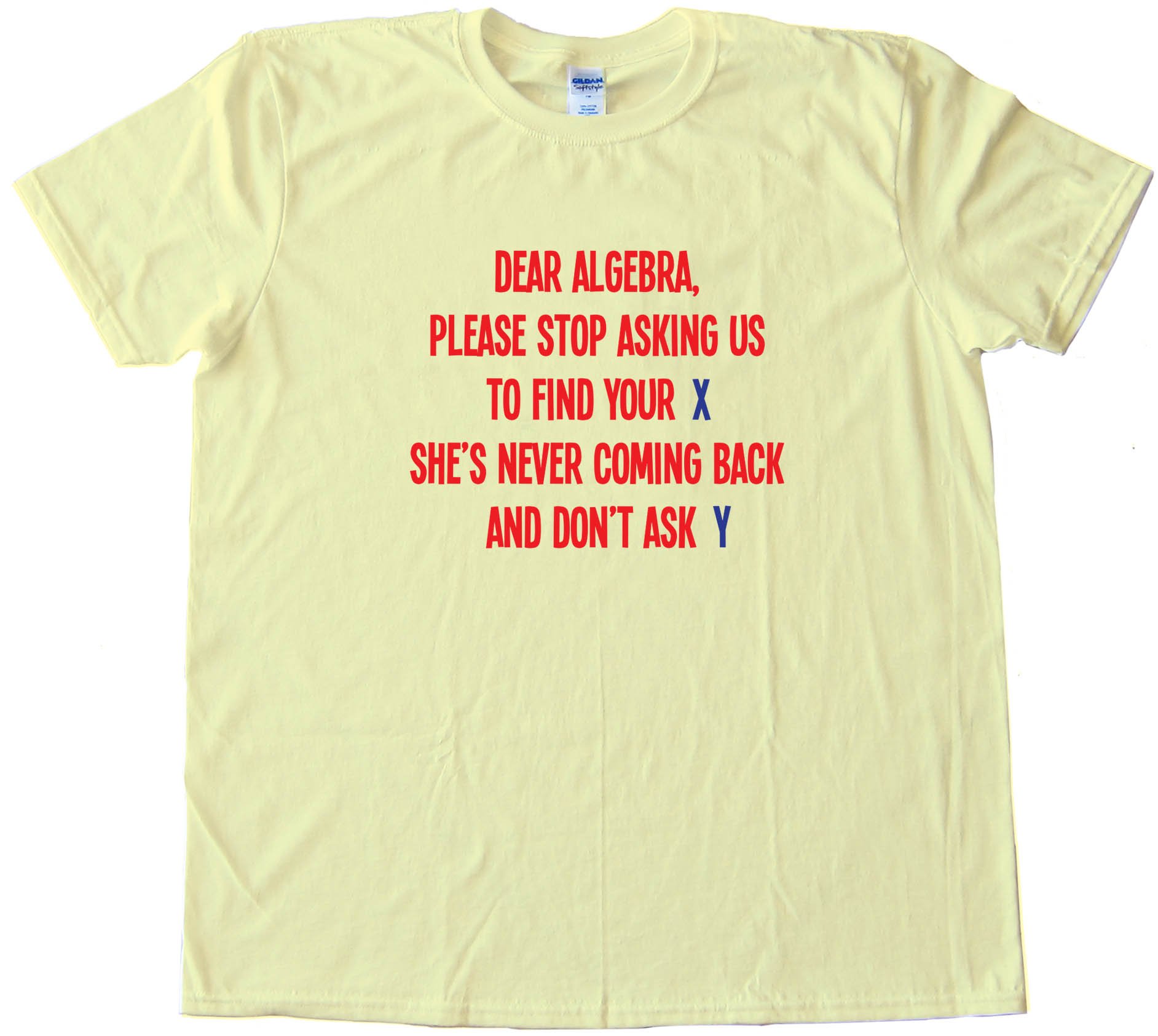 Dear Algebra Please Stop Asking Us To Find Your X - Tee Shirt