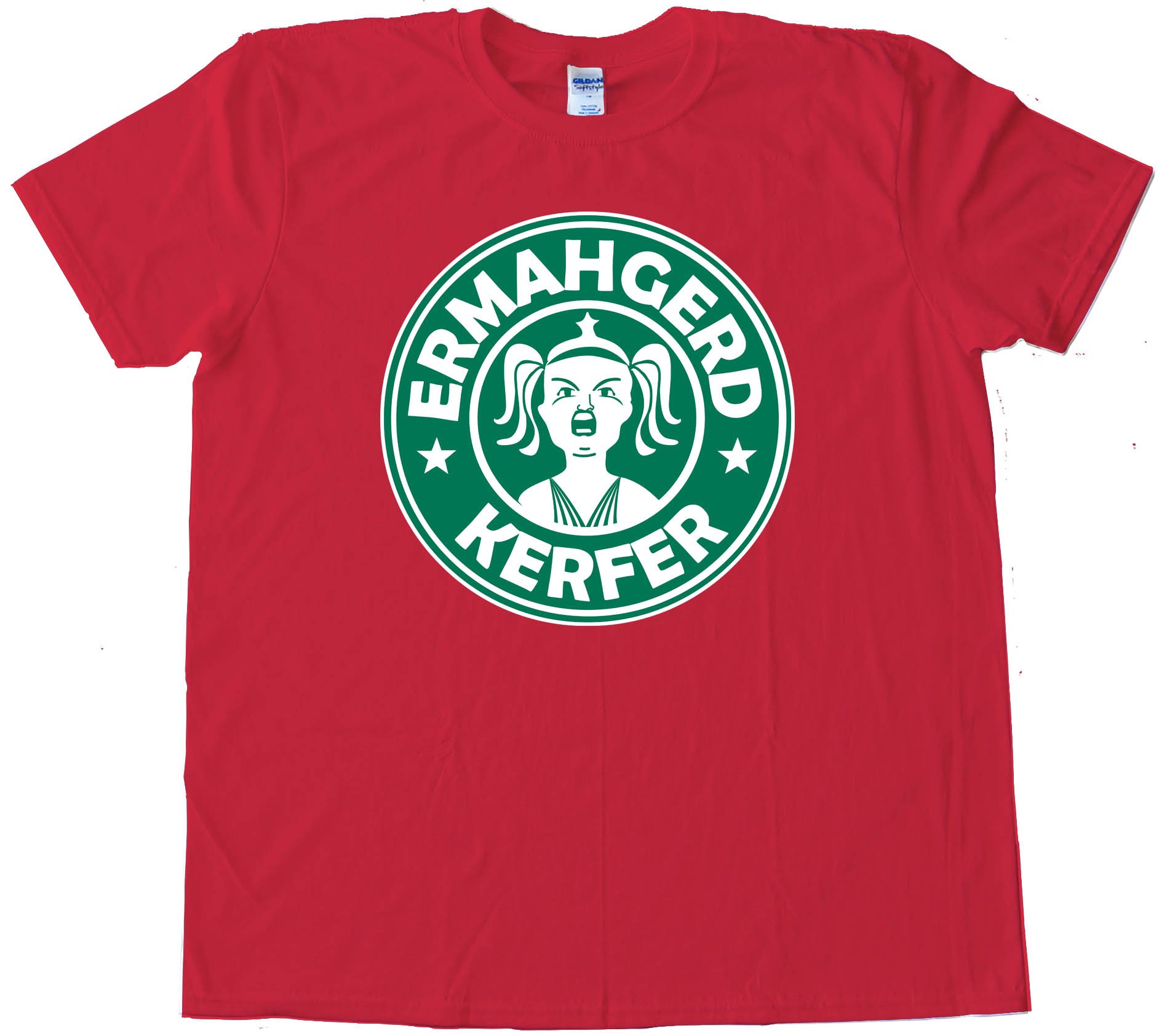 Ermahgerd Kerfer Starbucks Parody - Tee Shirt