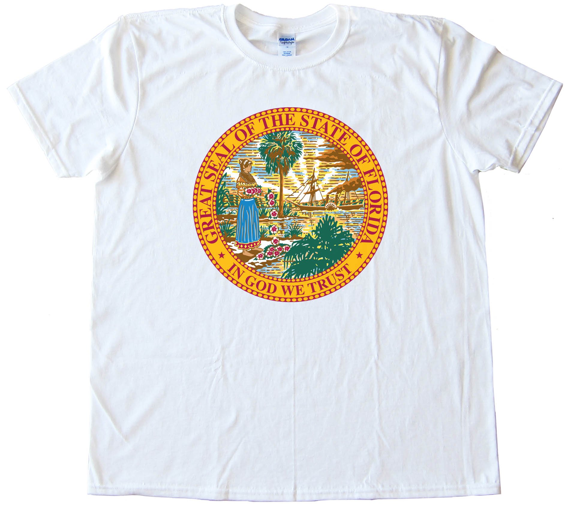 Great Seal Of The State Of Florida State Flag - Tee Shirt