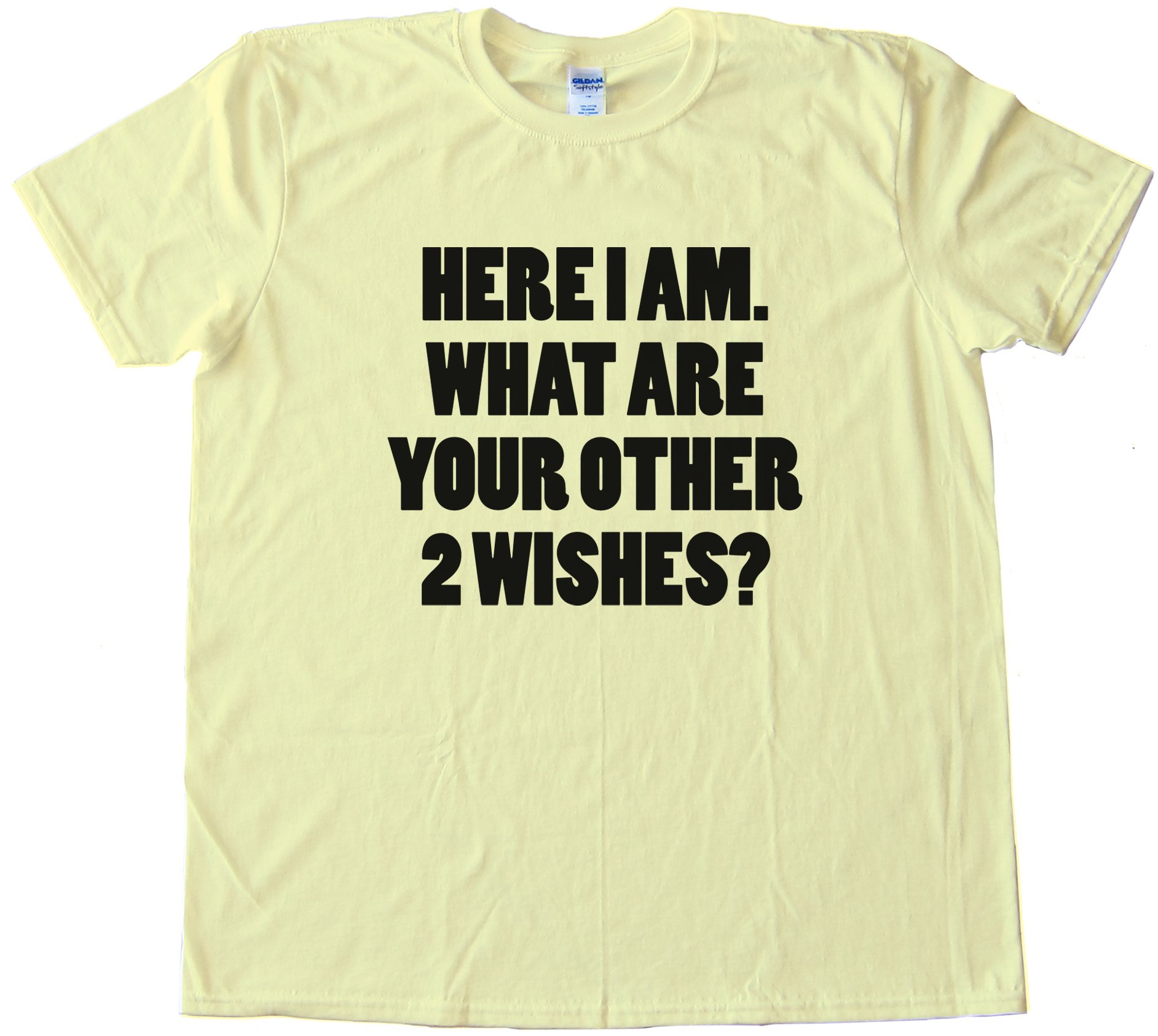 Here I Am What Are Your Other Two Wishes Tee Shirt