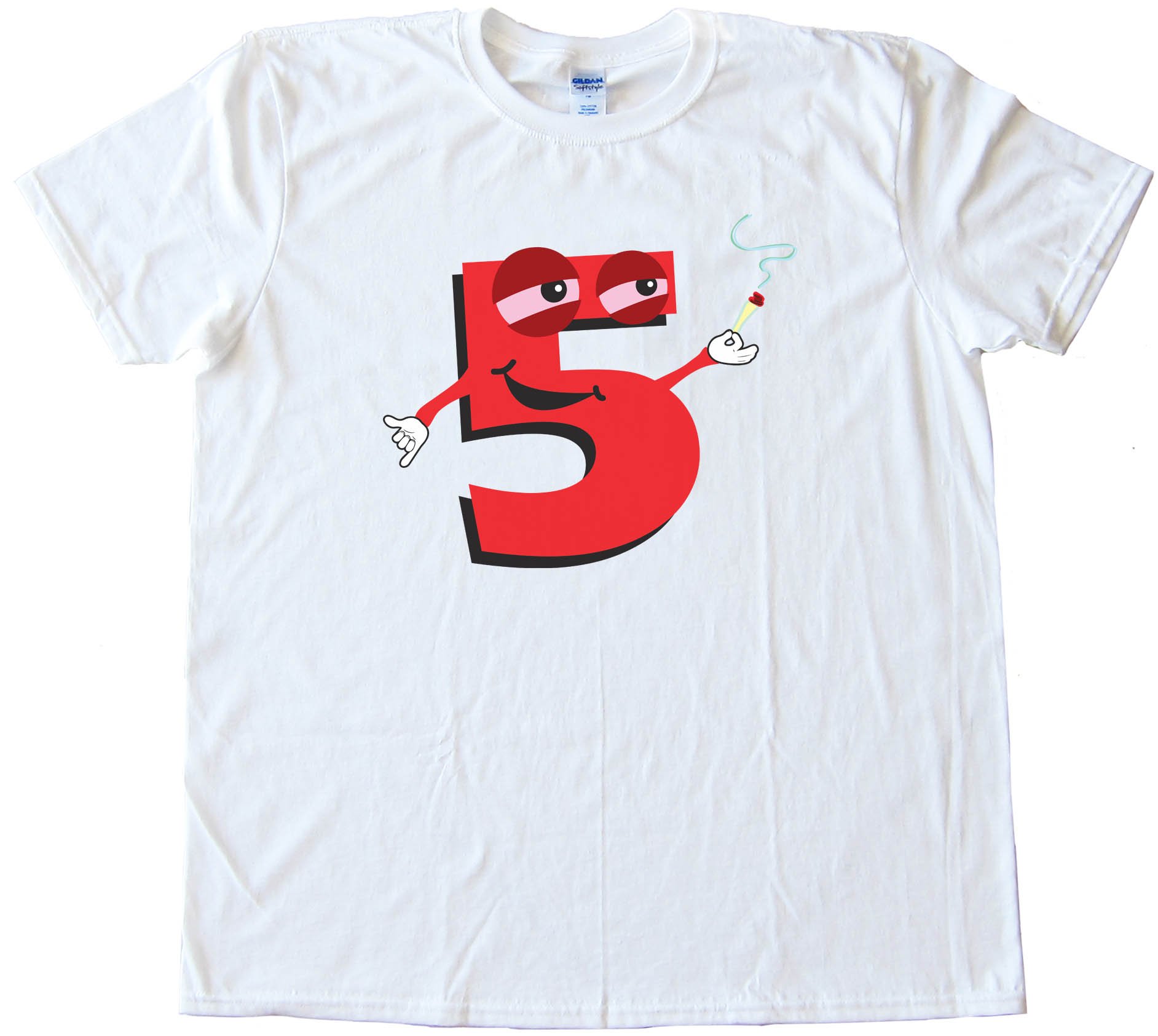 High Five Smoking Number 5 - Tee Shirt