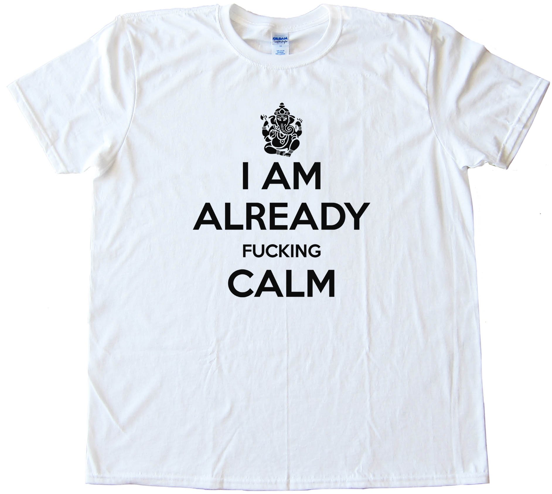 I Am Already Fucking Calm - Keep Calm And Carry On Spoof - Tee Shirt