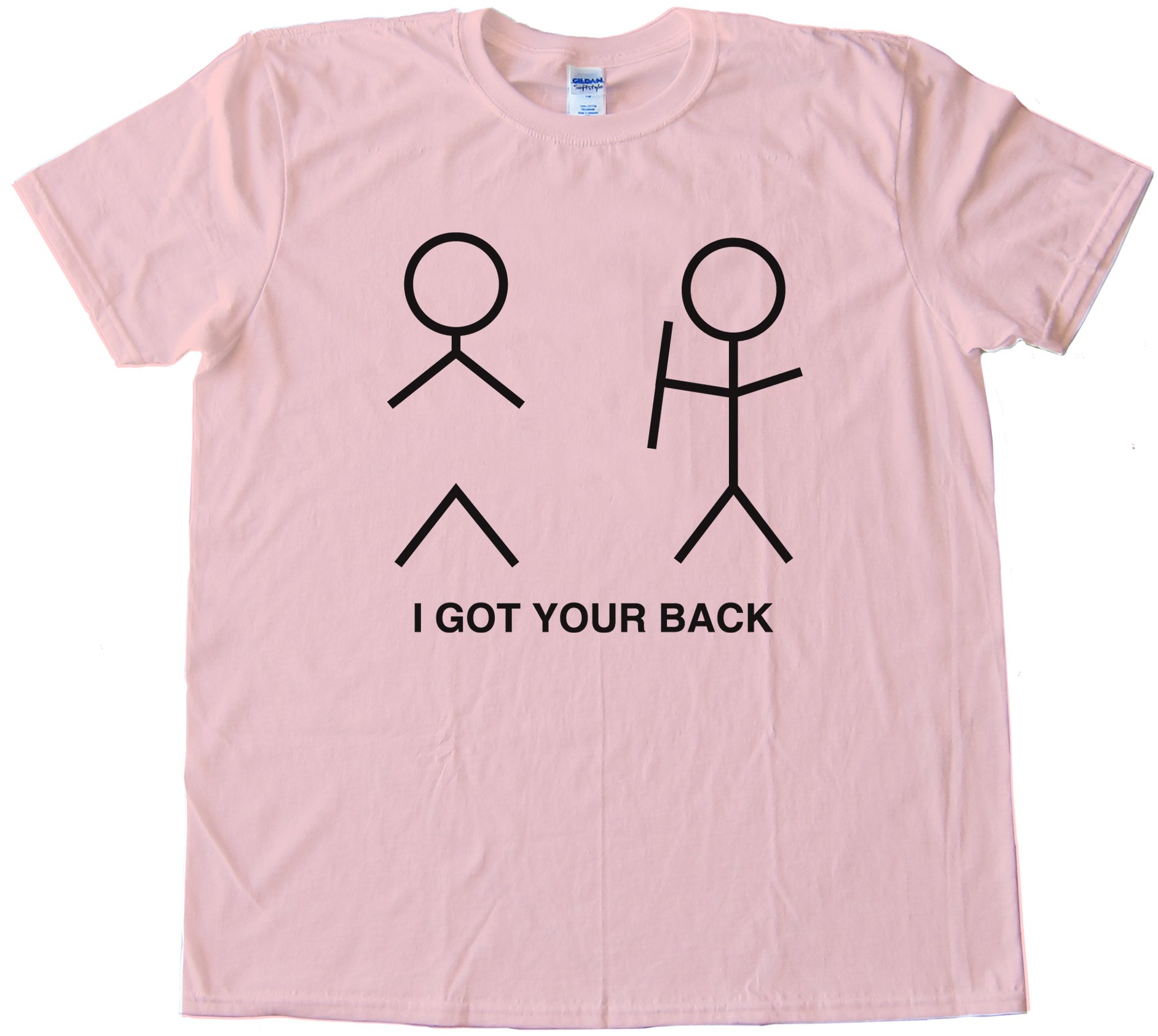 I Got Your Back Stick Figure Tee Shirt