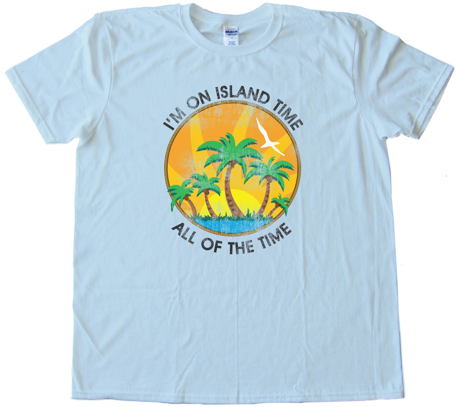 I'M On Island Time All Of The Time - Retro - Tee Shirt