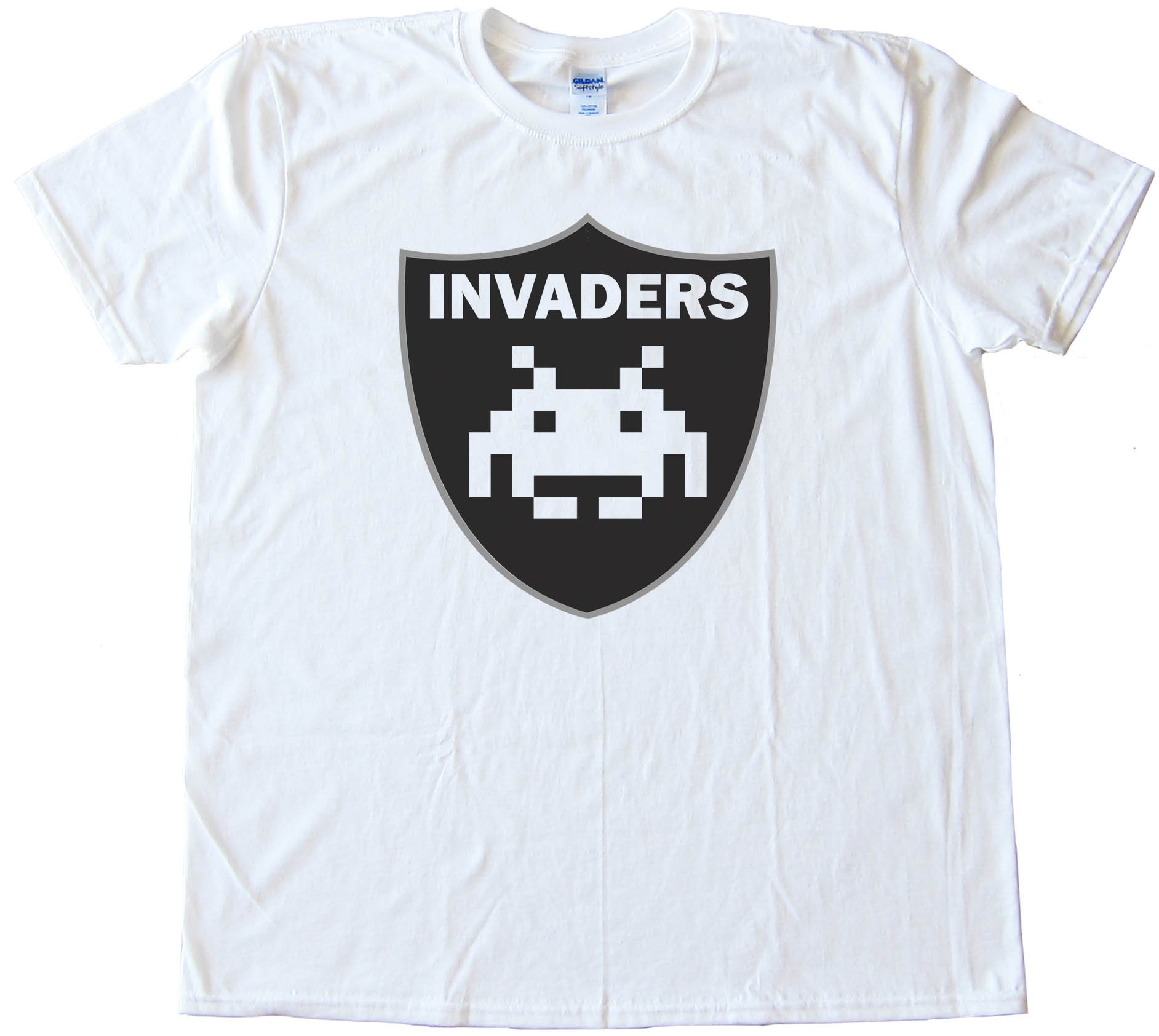 Invaders Raiders Retro Gaming Football - Tee Shirt