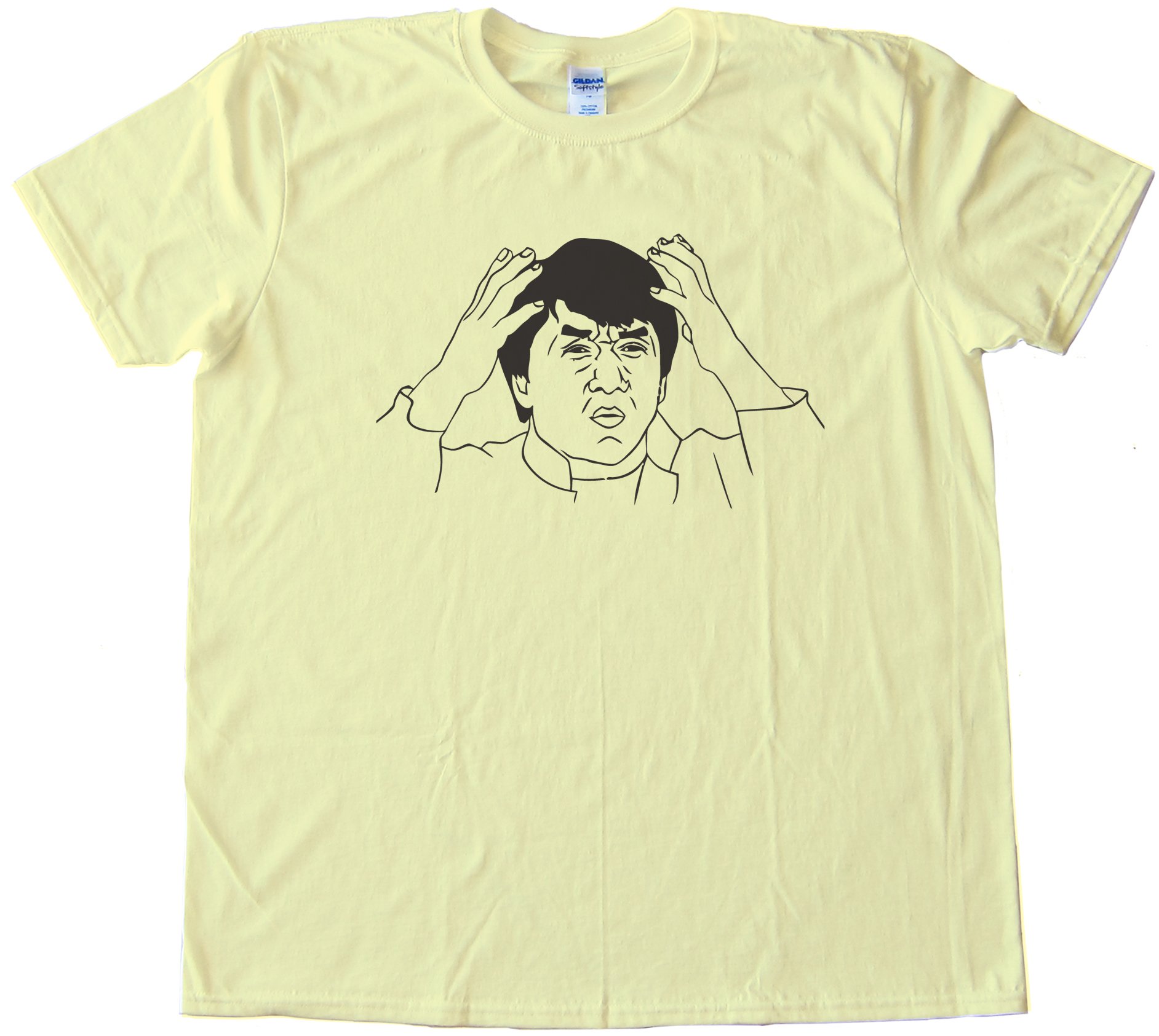 Jackie Chan Rage Comic Face Tee Shirt