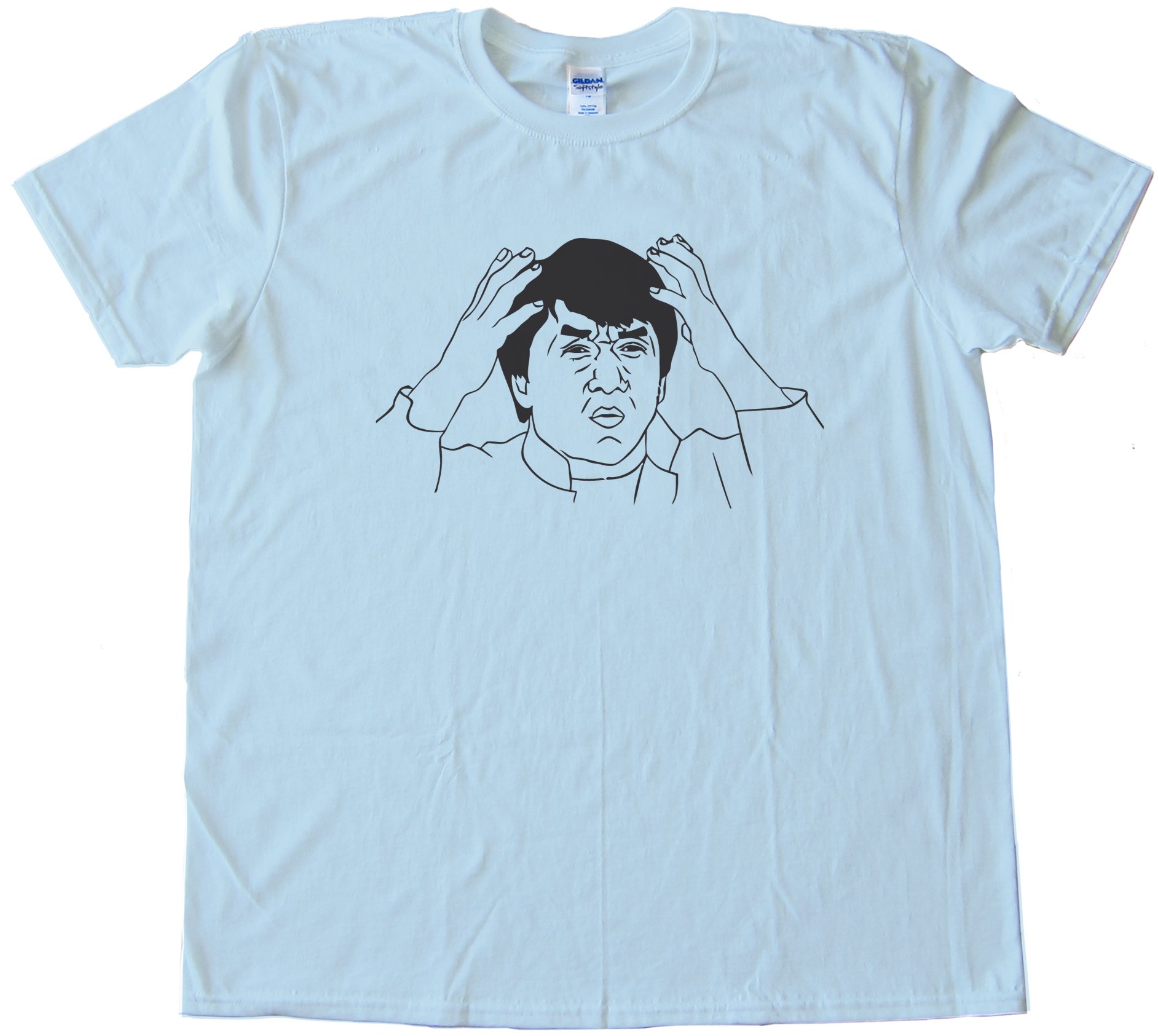 Jackie Chan Rage Comic Face Tee Shirt