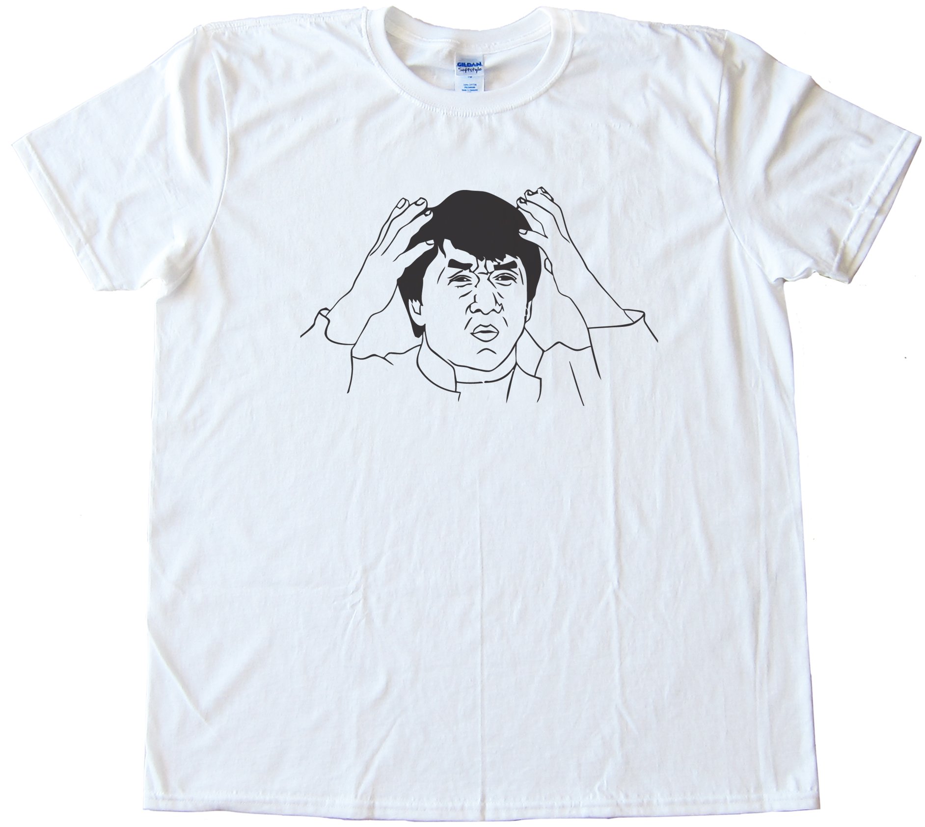 Jackie Chan Rage Comic Face Tee Shirt