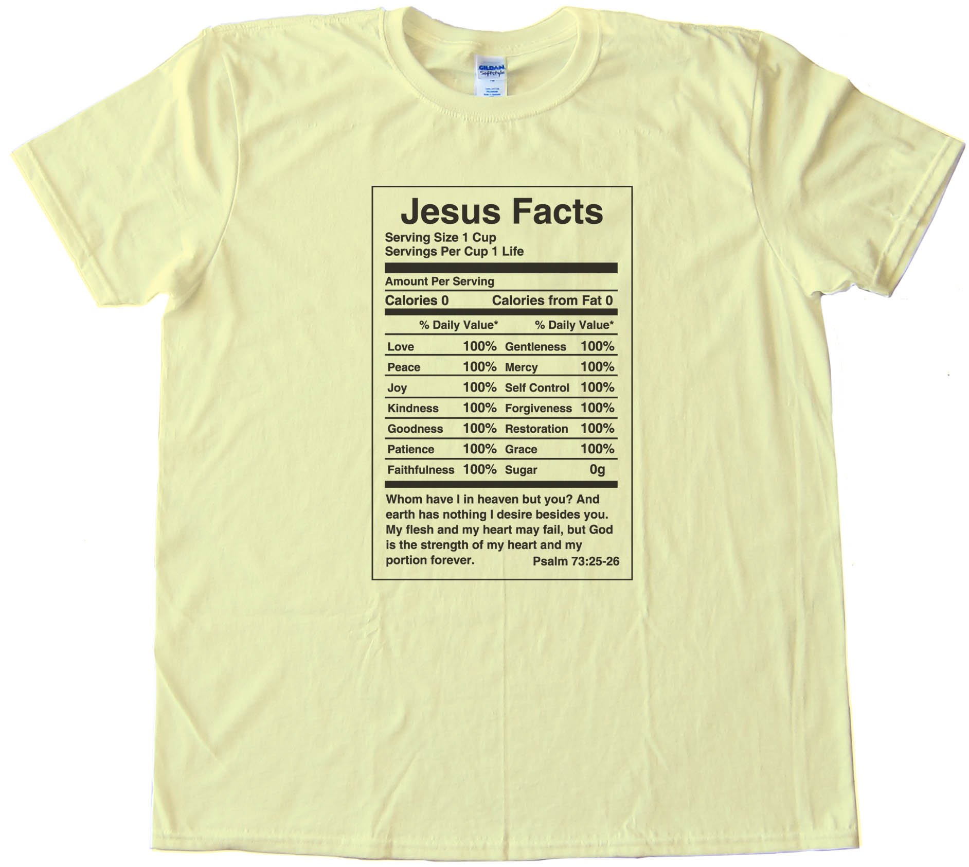 Jesus Facts - Psalm 73 Tee Shirt