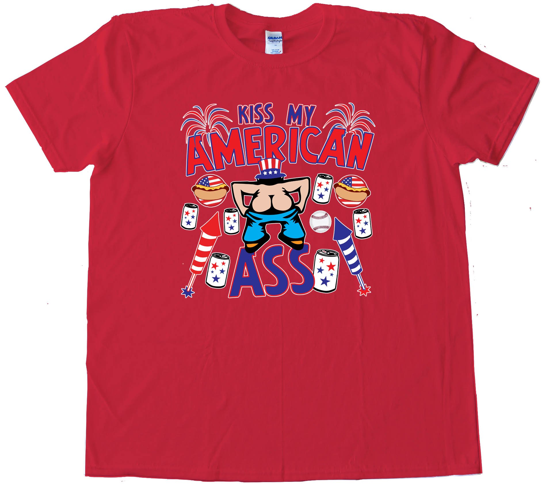 Kiss My American Ass - Tee Shirt