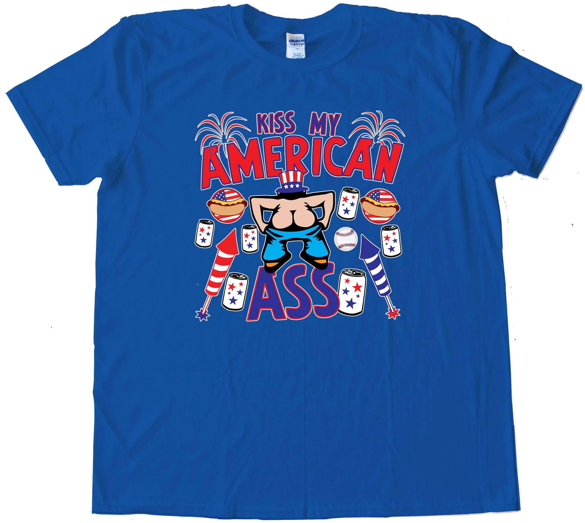 Kiss My American Ass - Tee Shirt