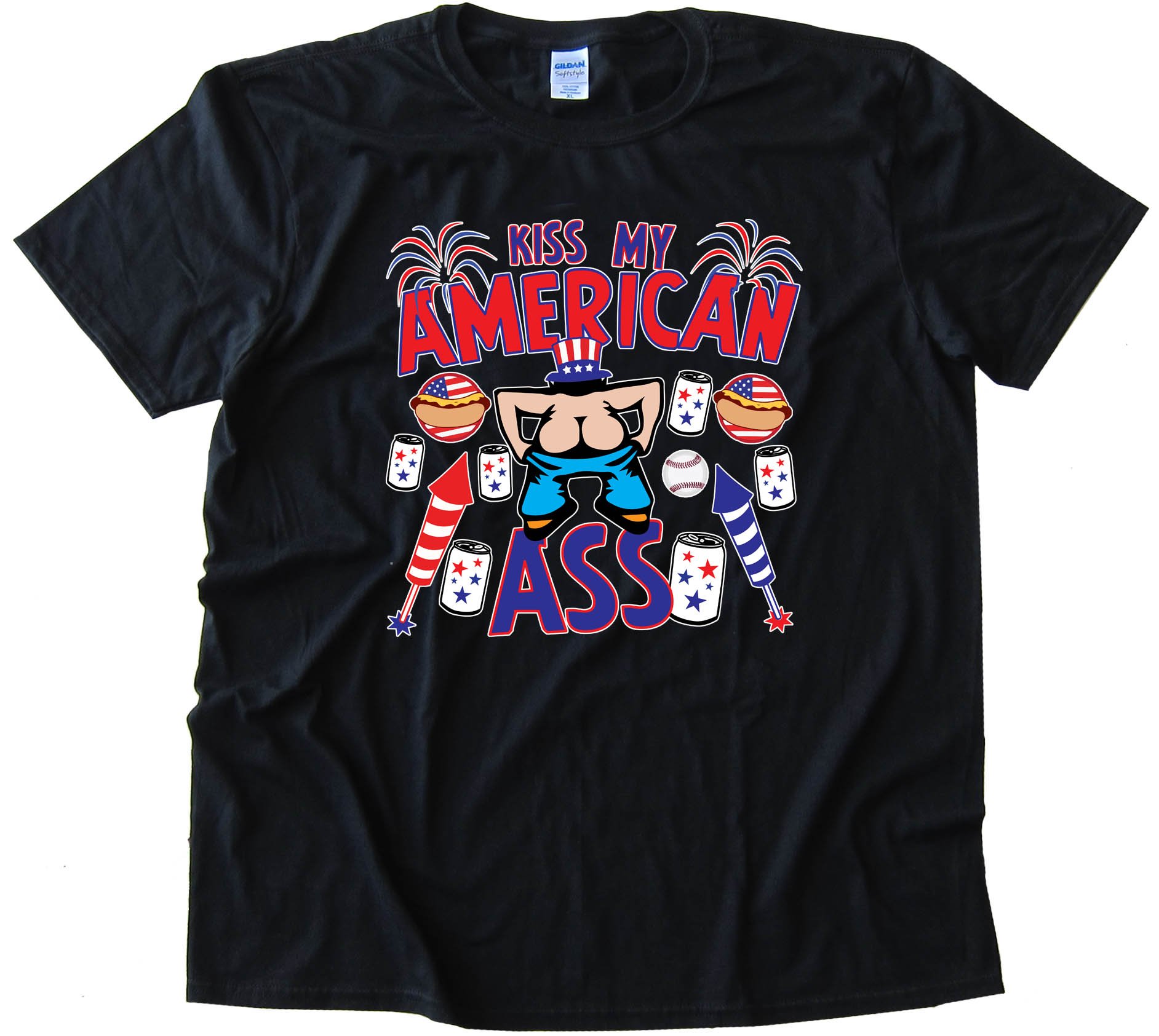 Kiss My American Ass - Tee Shirt