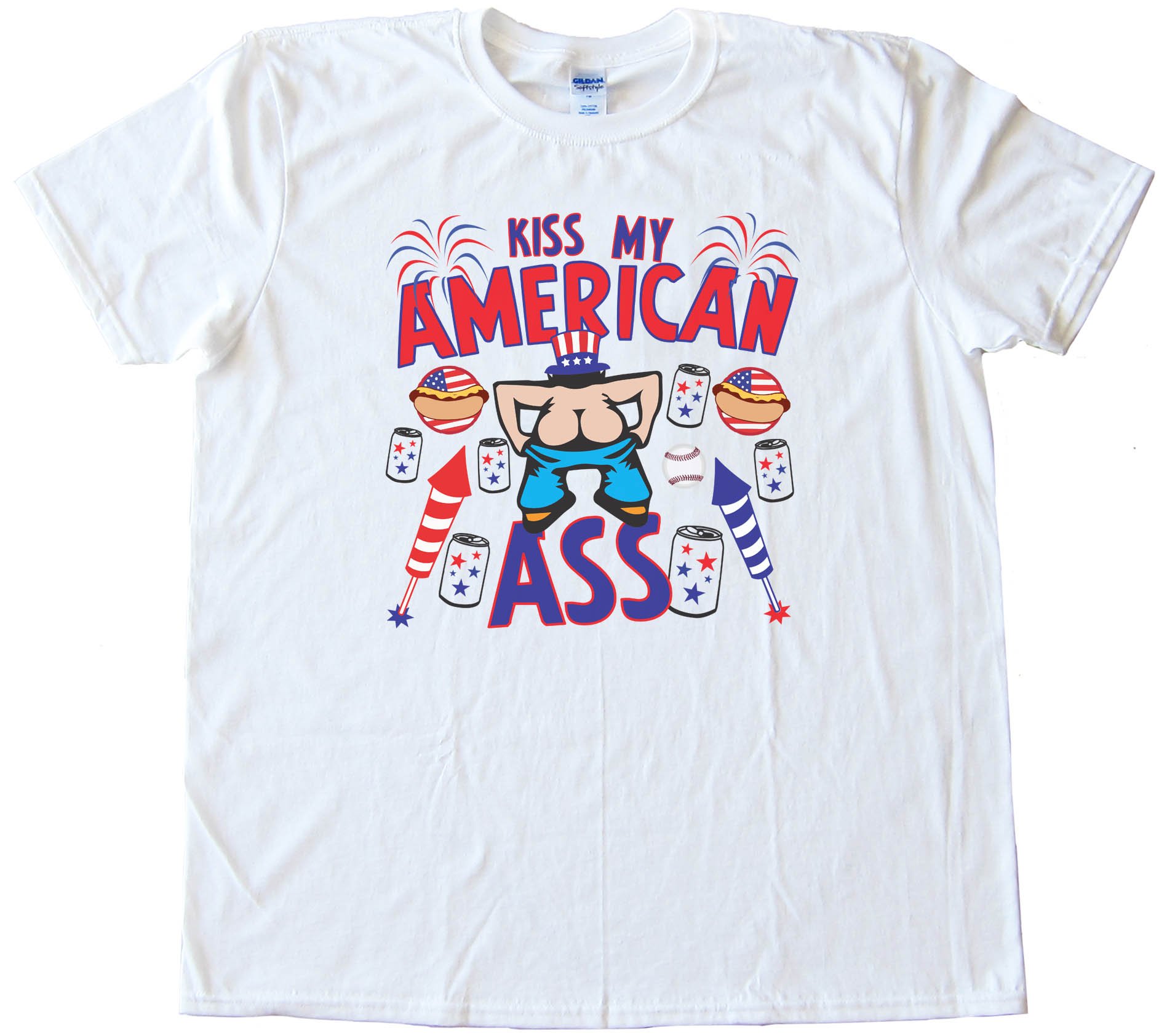 Kiss My American Ass - Tee Shirt