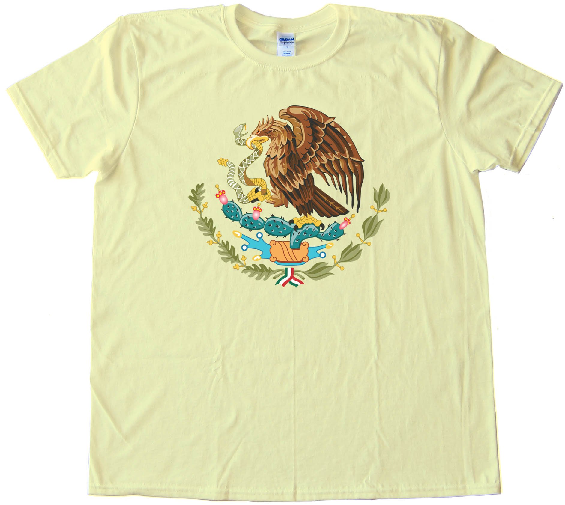 Mexico Flag Center - Tee Shirt