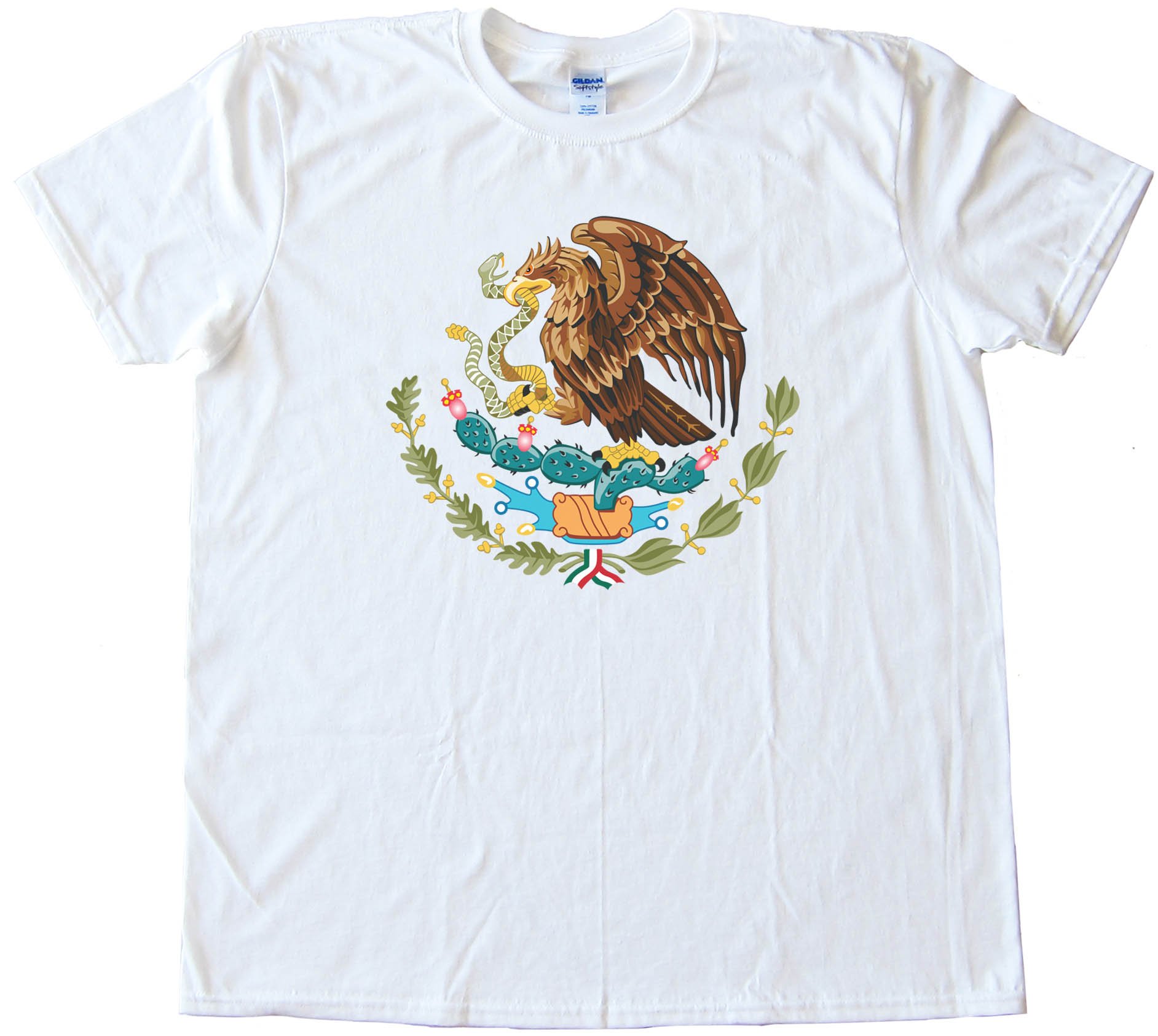 Mexico Flag Center - Tee Shirt