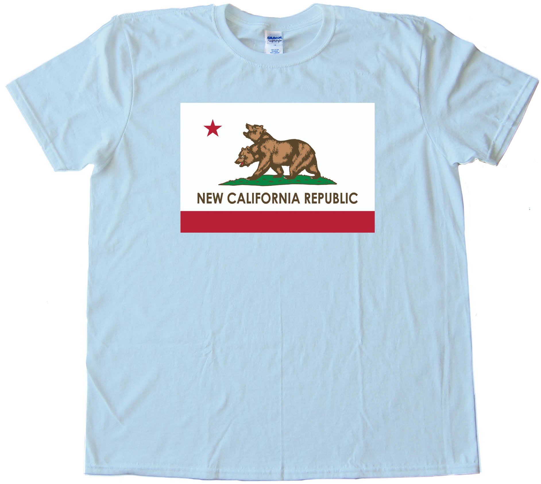 New California Republic Flag Bears - Tee Shirt