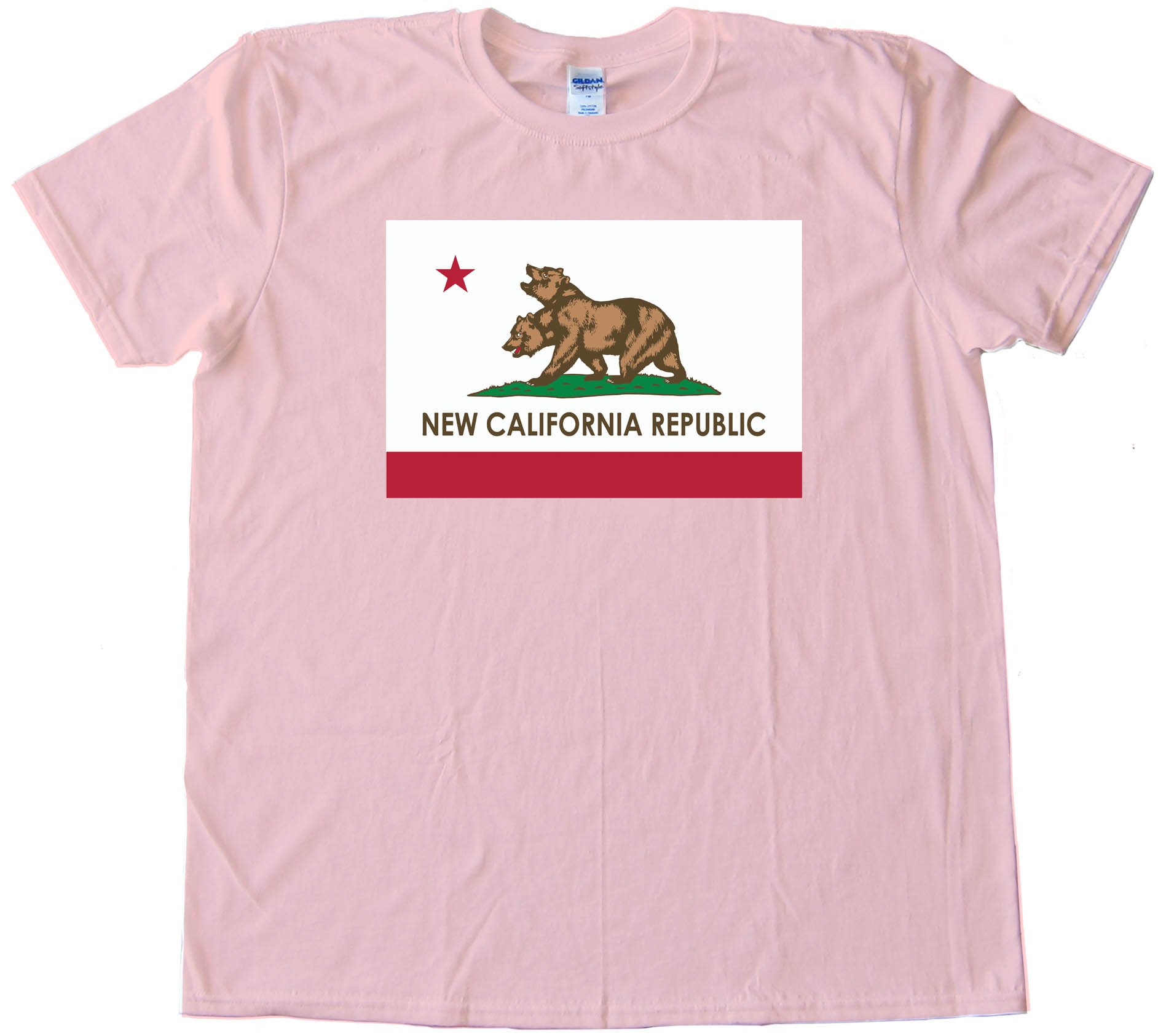 New California Republic Flag Bears - Tee Shirt