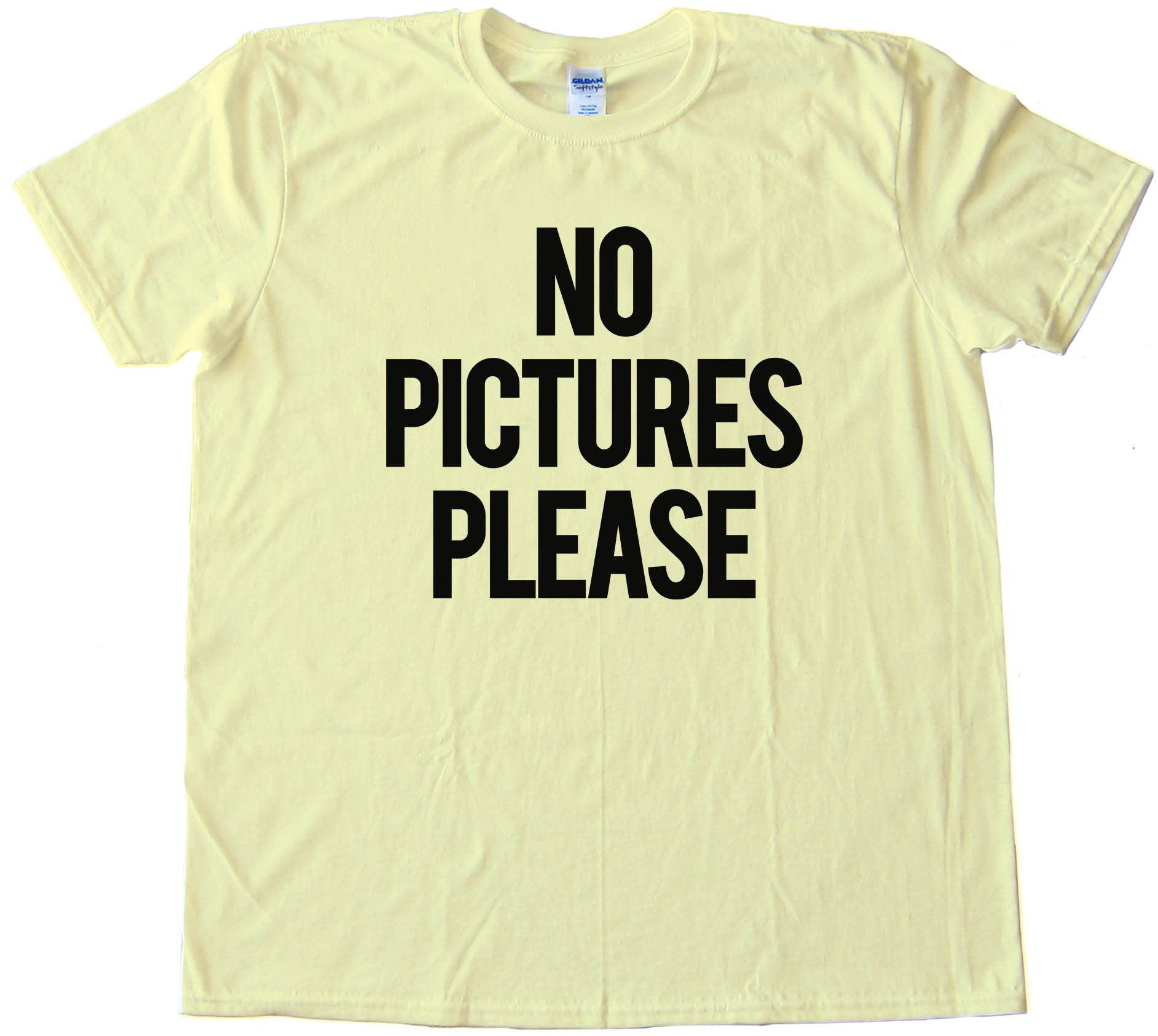 No Pictures Please - Tee Shirt