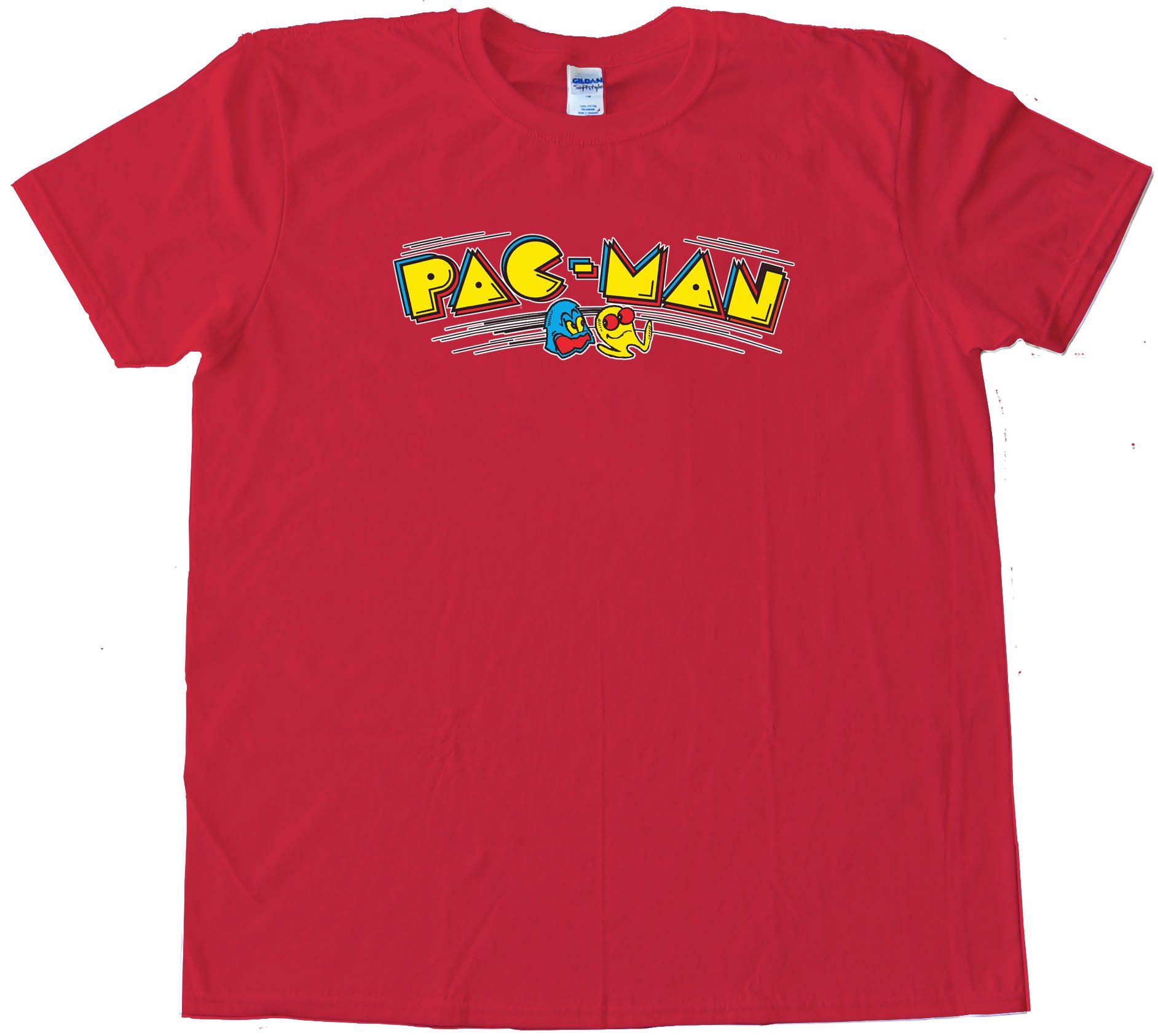 Pacman Classic Video Game Pac Man Logo - Tee Shirt