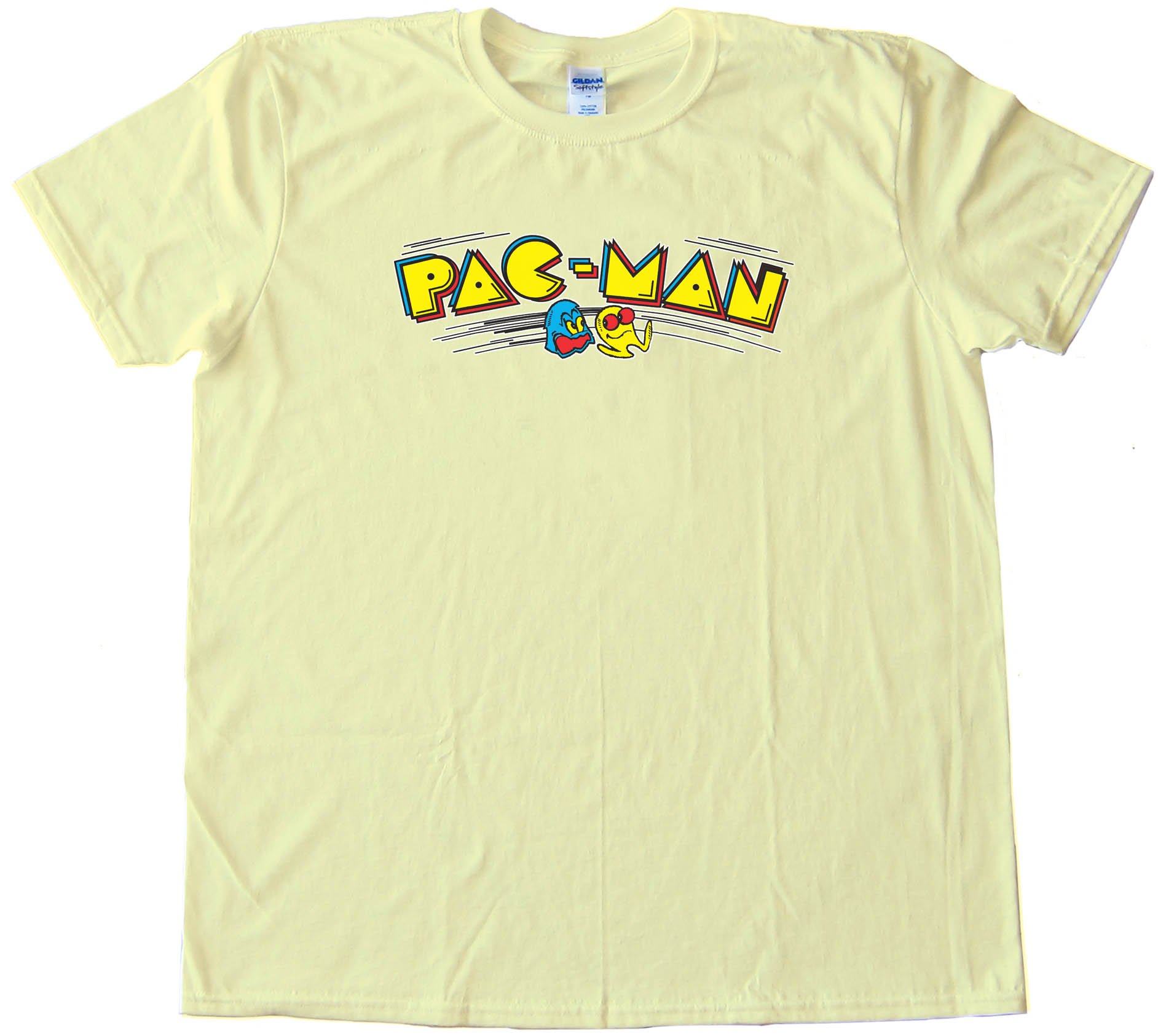 Pacman Classic Video Game Pac Man Logo - Tee Shirt