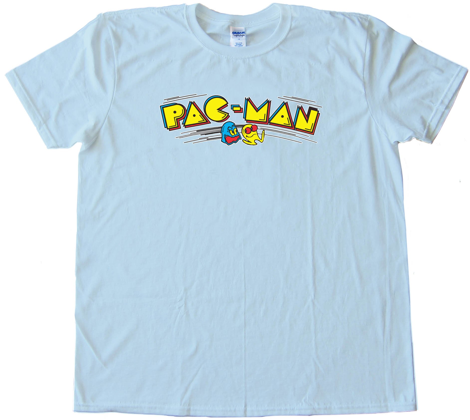 Pacman Classic Video Game Pac Man Logo - Tee Shirt